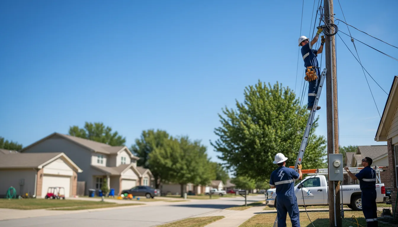 Residential electrician providing installation services in Sawyer, MN